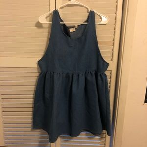 Urban Outfitters Denim Babydoll Dress